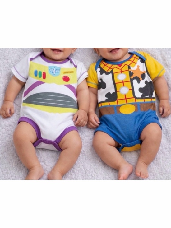 Disney Other - DISNEY • Set of Toy Story Woody & Buzz Lightyear Halloween Costume Onesies, 6-9M